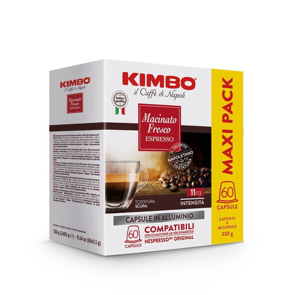 Capsule in alluminio compatibili Nespresso Kimbo, 330 g – Carrefour
