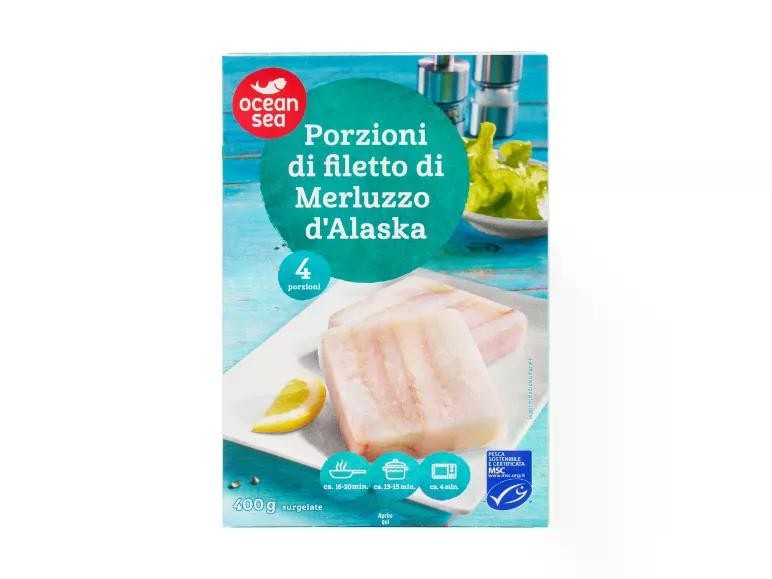 Ocean Sea Filetti di merluzzo d'Alaska 400 g in offerta da Lidl