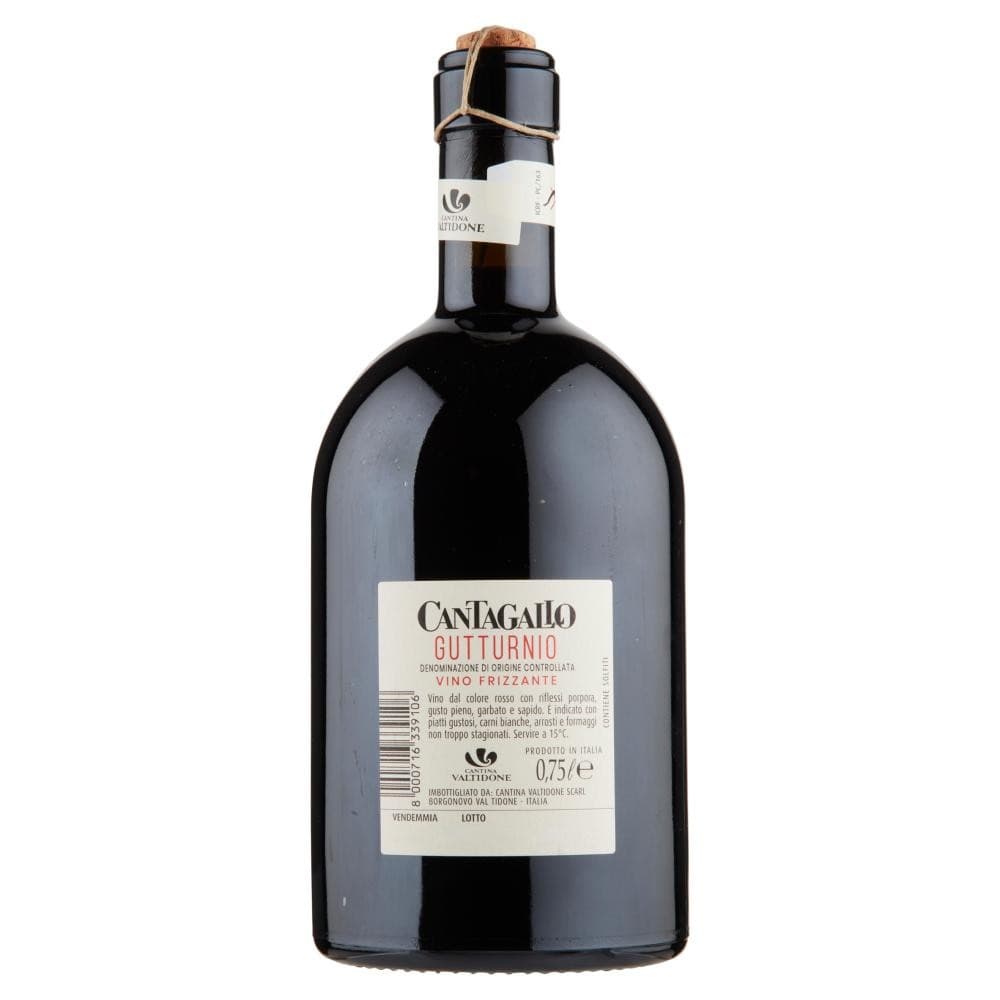 Gutturnio Frizzante DOC Cantagallo, 75 cl Cantina Valtidone – Iper La grande i