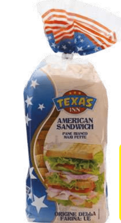 Texas Inn pane sandwich bianco, 750 g – Dpiù