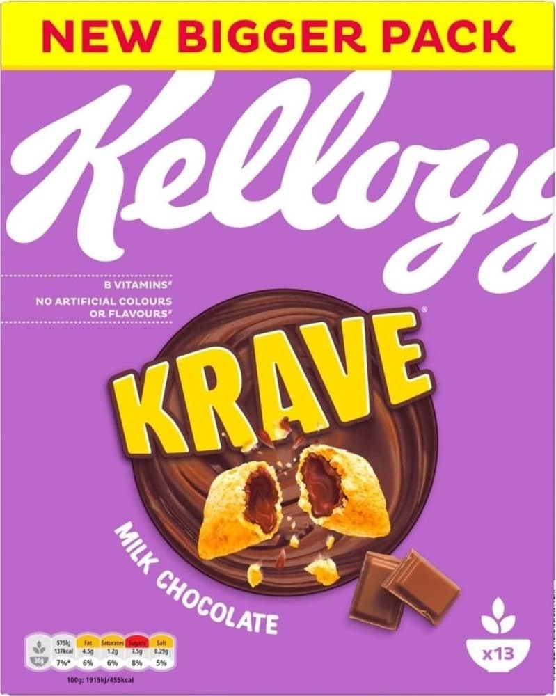 Kellogg's cereali Krave gusti assortiti, 375 g / 410 g – Iper La grande i