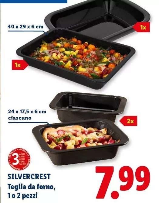 Silvercrest Teglia da forno 1 o 2 pezzi - Offerta nel negozio Lidl