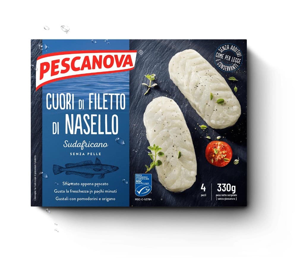 Cuori di filetti nasello MSC Pescanova 330 g in offerta da Carrefour