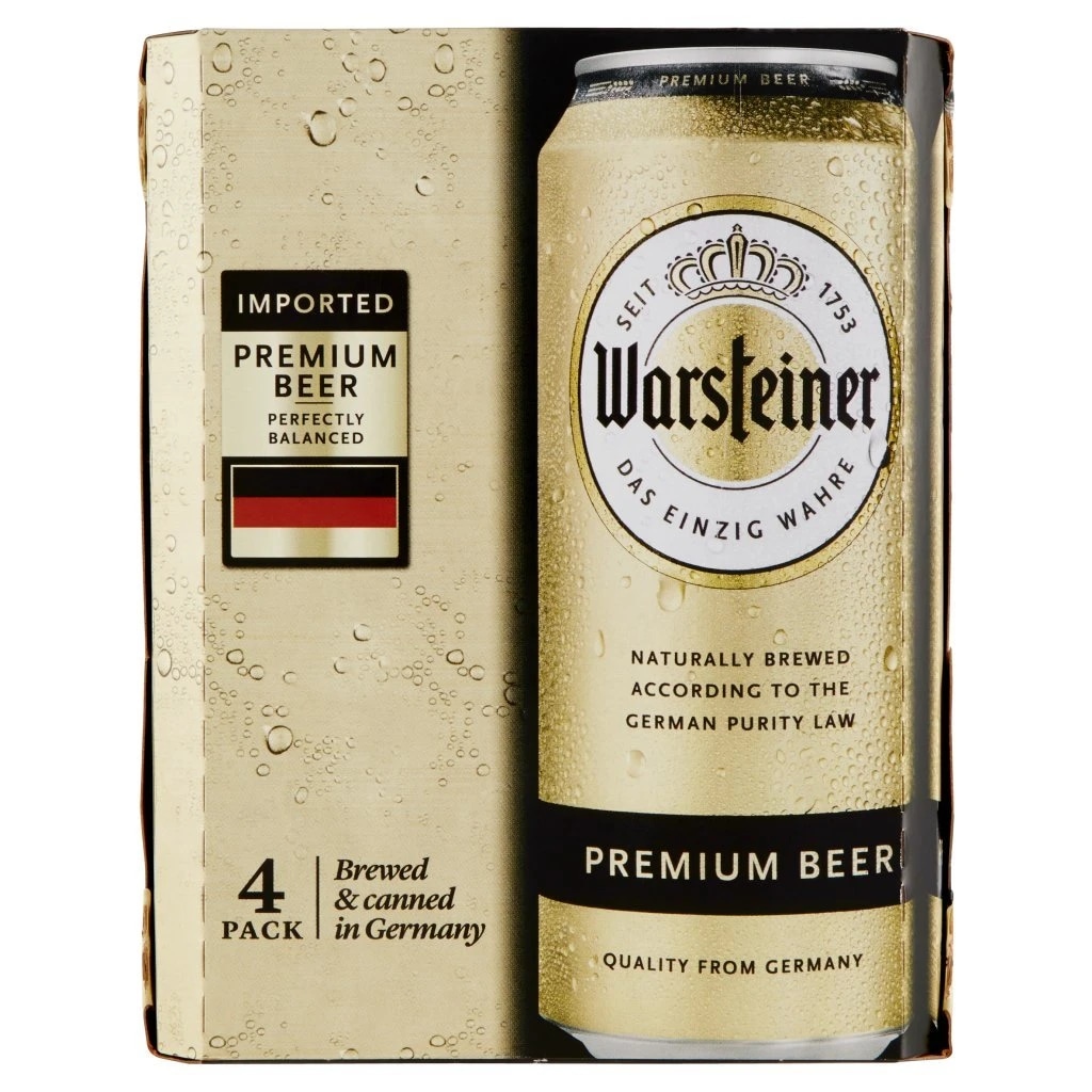 Warsteiner Premium Pils Lattina 4 x 500 ml in offerta da Dpiù