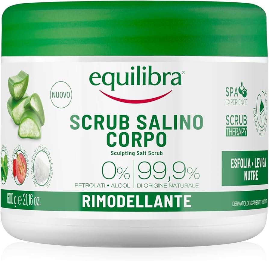 equilibra scrub salino drenante 600 g in offerta da Dm