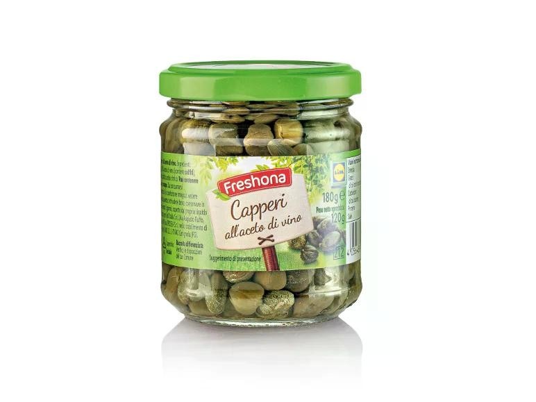 Capperi all'aceto di vino 3x 120 g Freshona - Offerta nel negozio Lidl