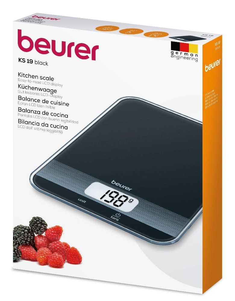 Bilancia da cucina KS 19 BLACK Beurer - Offerta nel negozio Expert