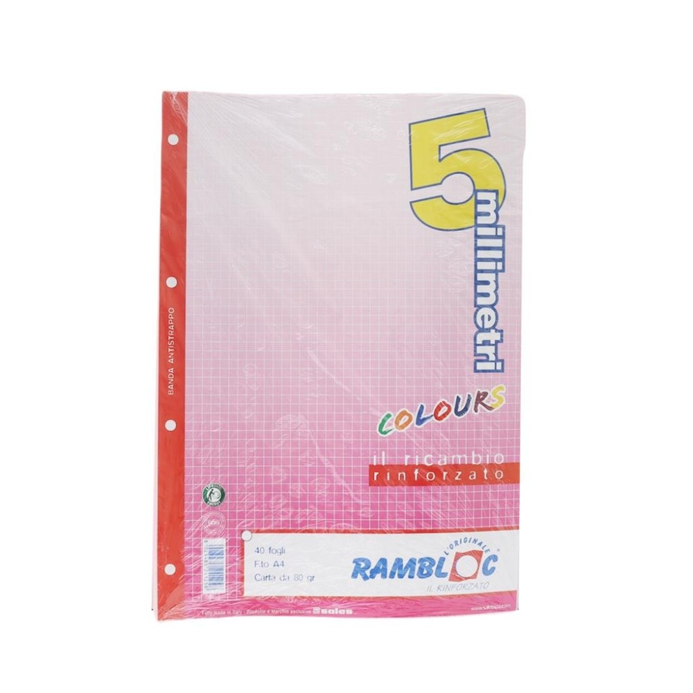 40 fogli A4 ricambio rinforzato Rambloc 40 fogli in offerta da Il Gigante