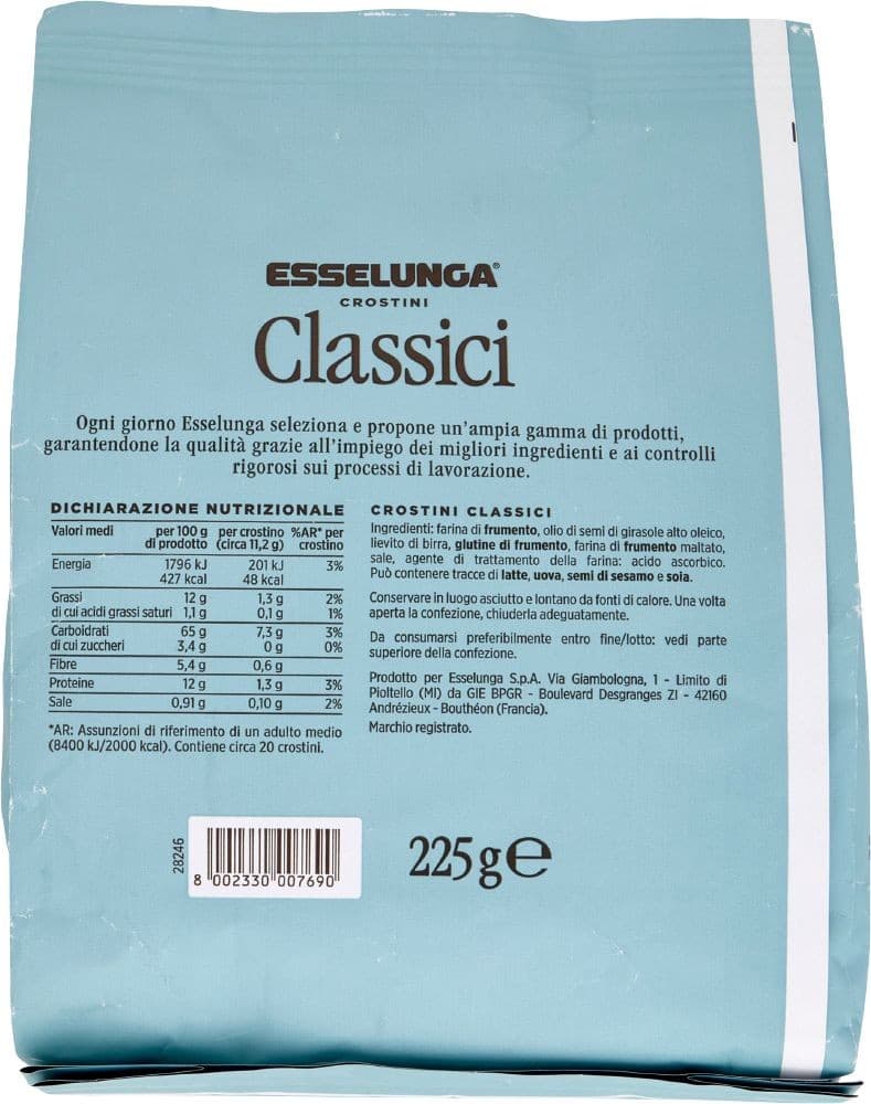 Crostini classici Esselunga, 200 g – Esselunga