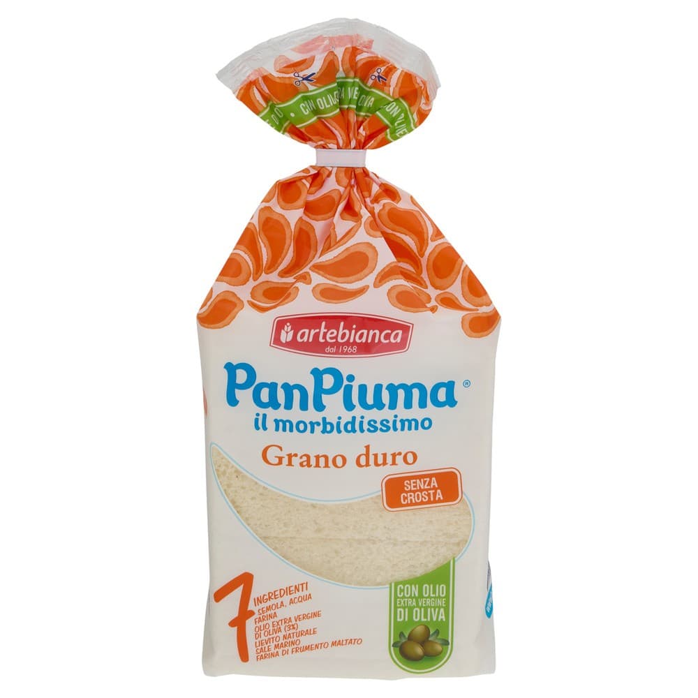 Pan Piuma il morbidissimo di grano duro Artebianca, 400 g – Il Gigante