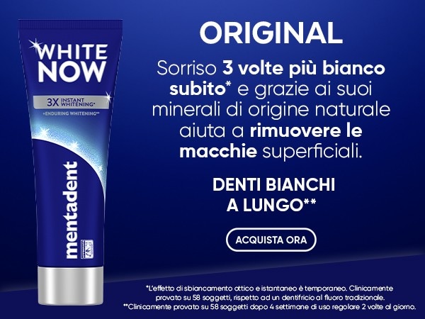 Dentifricio White Now Mentadent ml 150 in offerta da Bennet