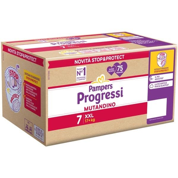 Pampers pannolini Progressi o mutandine x112, x108, x84, x72, x68 o x76, x68 o x60 in offerta da Iper La grande i
