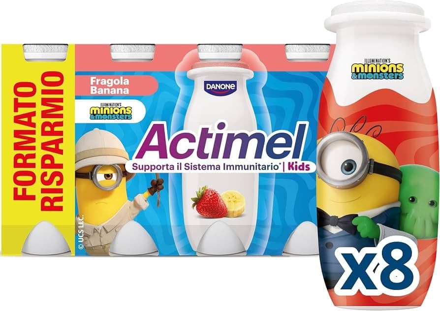 Actimel gusto fragola e banana 100 g x8 Danone in offerta da Iper La grande i