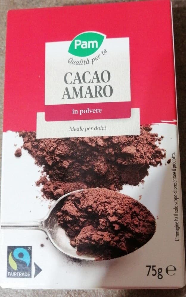 Cacao in polvere Pam amaro o zuccherato, 75 g – Panorama