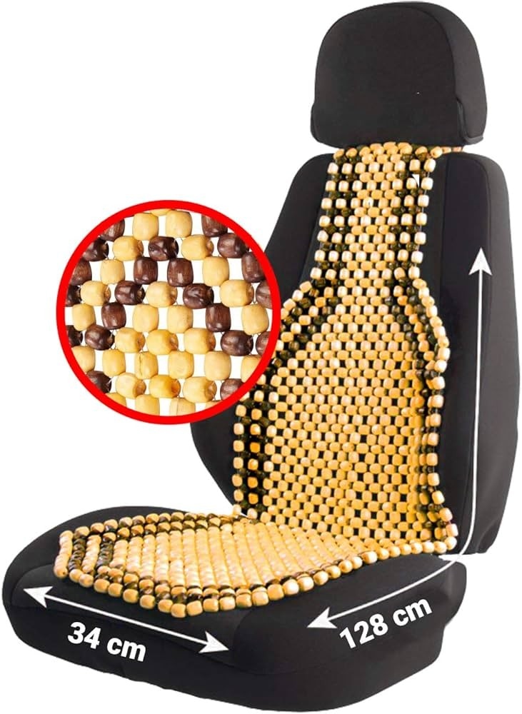Coprisedile Auto con Sfere in Legno - Offerta nel negozio Eurospin