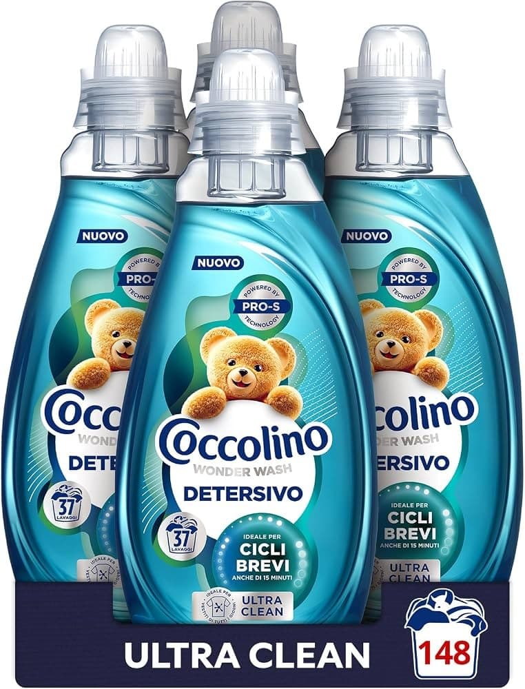Coccolino detersivo lavatrice Ultra Clean, 2 x 2,96 l – Carrefour