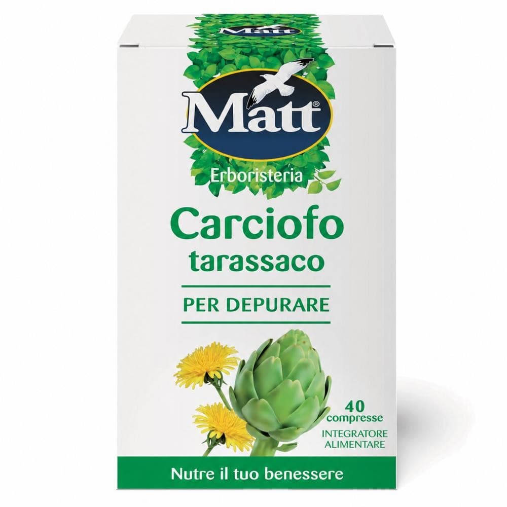 Compresse depurative carciofo tarassaco Matt, 40 compresse – Bennet