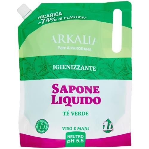 Ricarica sapone liquido Arkalia lt 1 in offerta da Panorama