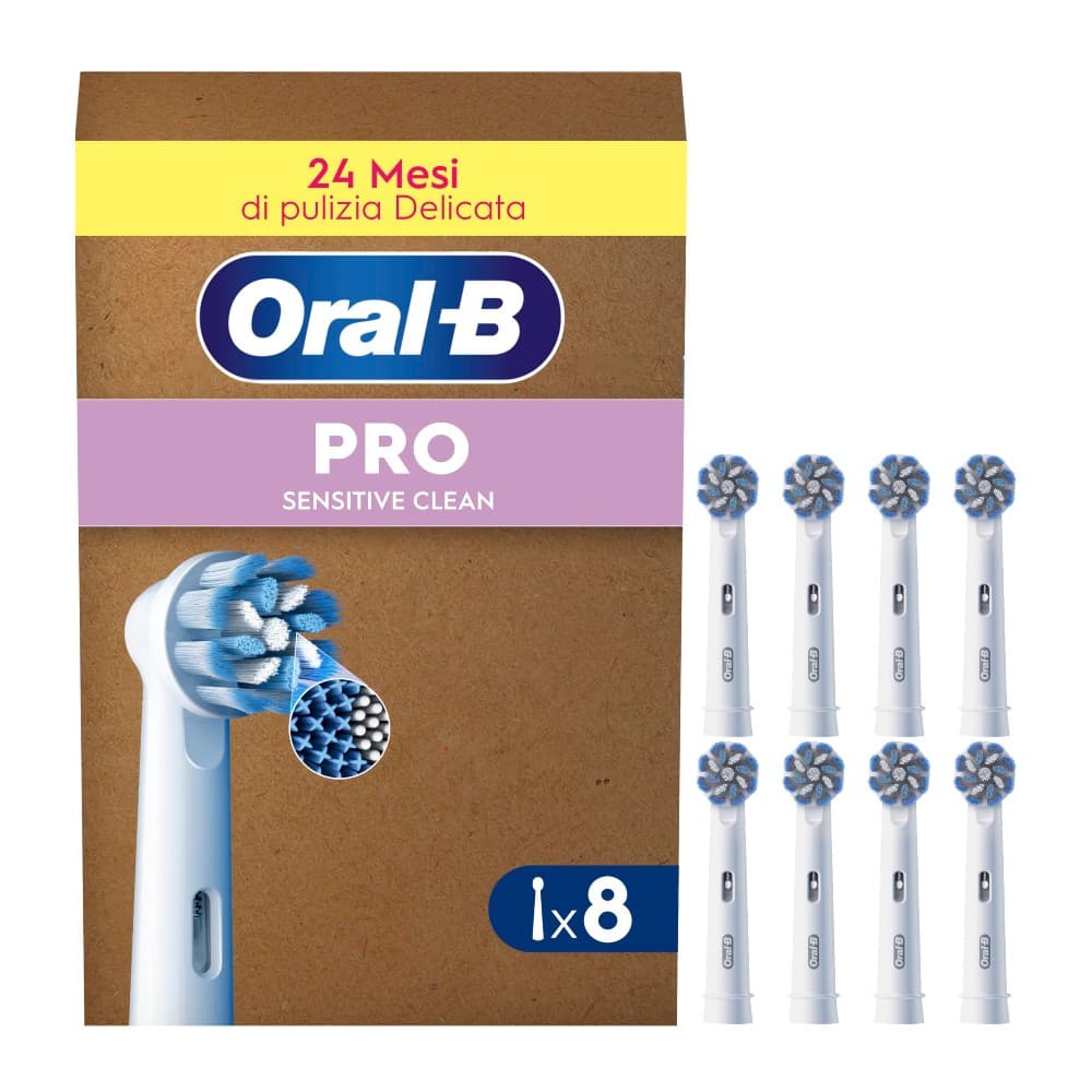 Testine Pro Sensitive Clean Oral-B o Spazzolino elettrico Vitality Pro Oral-B, 8 pezzi Oral B – Esselunga