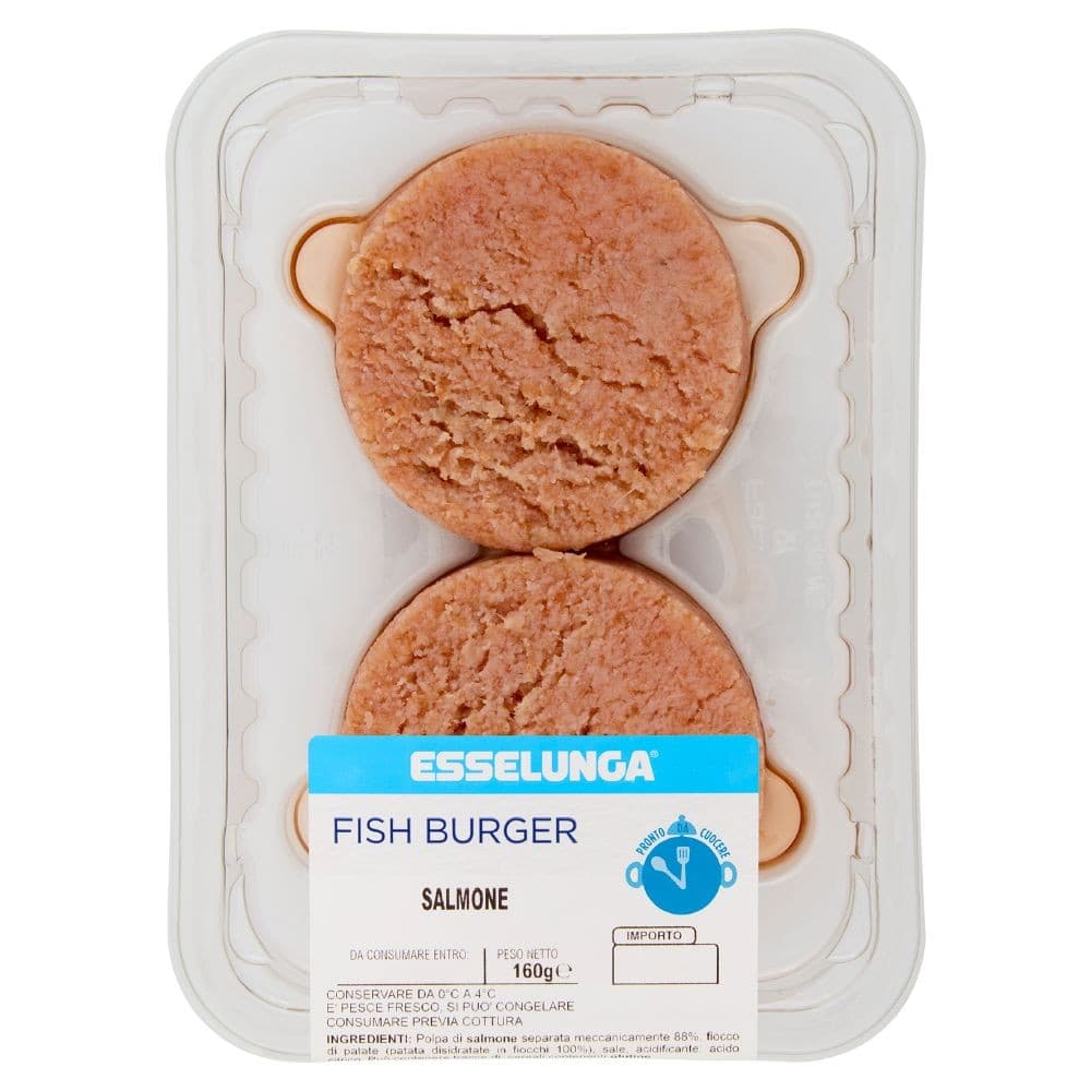 Fishburger di salmone, 160 g – Esselunga