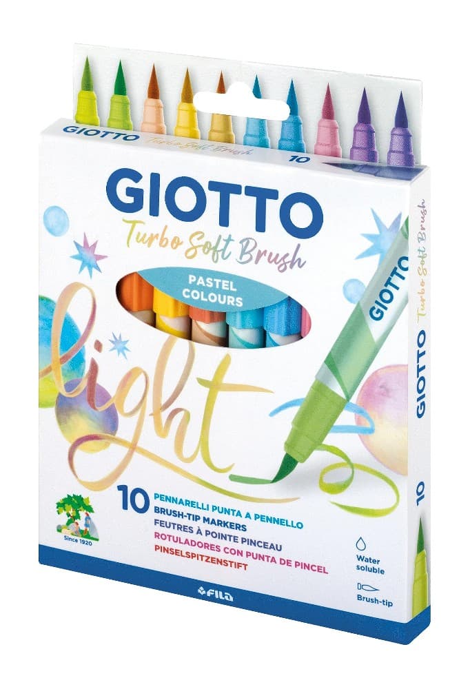 Pennarelli Turbo Soft Brush, 10 pezzi GIOTTO – Bennet