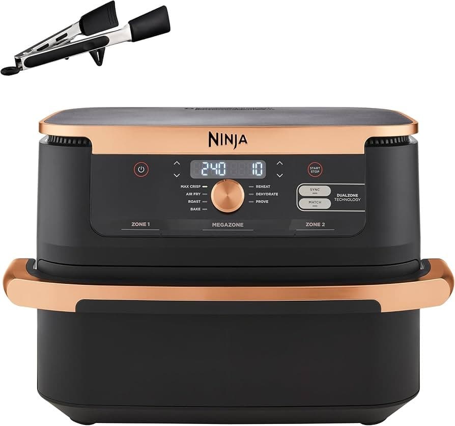 Ninja friggitrice ad aria con doppio cestello Foodi FlexDrawer, 10,4 L – Comet