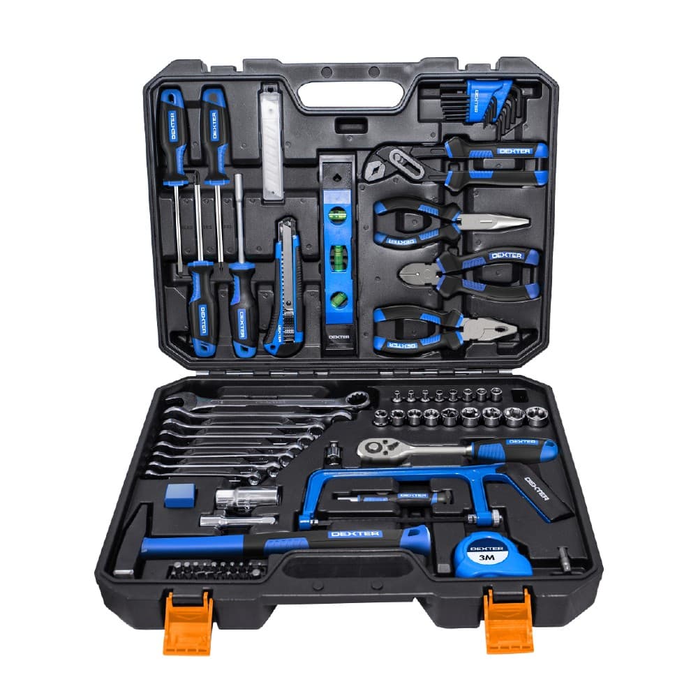 Set utensili manuali in valigetta, 94 pezzi assortiti Dexter – Leroy Merlin