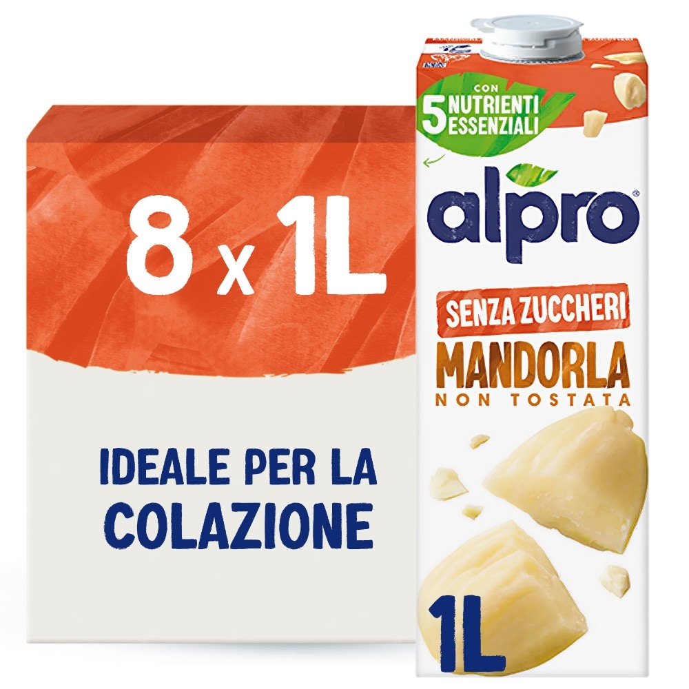 Alpro bevanda alla mandorla tradizionale originale o bevanda soia senza zucchero 1 l in offerta da Carrefour