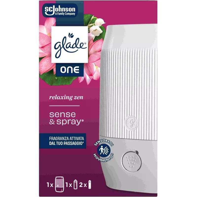 Glade Sense&Spray profumatore ambienti spray, 1 base + 10 ml – Dm