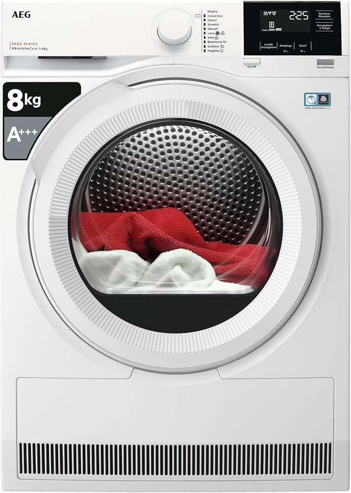 AEG Asciugatrice Serie 8000 AbsoluteCare, 9 kg – Euronics