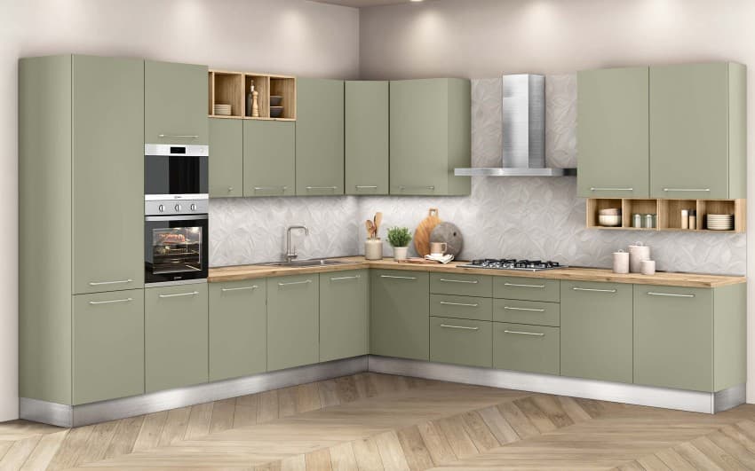 Stella cucina Verde Lichene Opaco – Mondo Convenienza