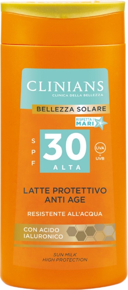 Latte Solare Anti Age SPF 30 Clinians 200 ml - Offerta nel negozio Carrefour