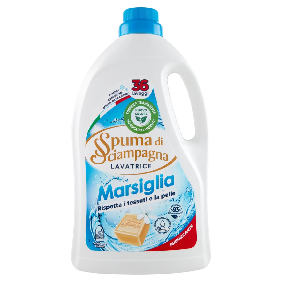 Spuma di Sciampagna detersivo lavatrice igienizzante Marsiglia, 1,62 l – Carrefour
