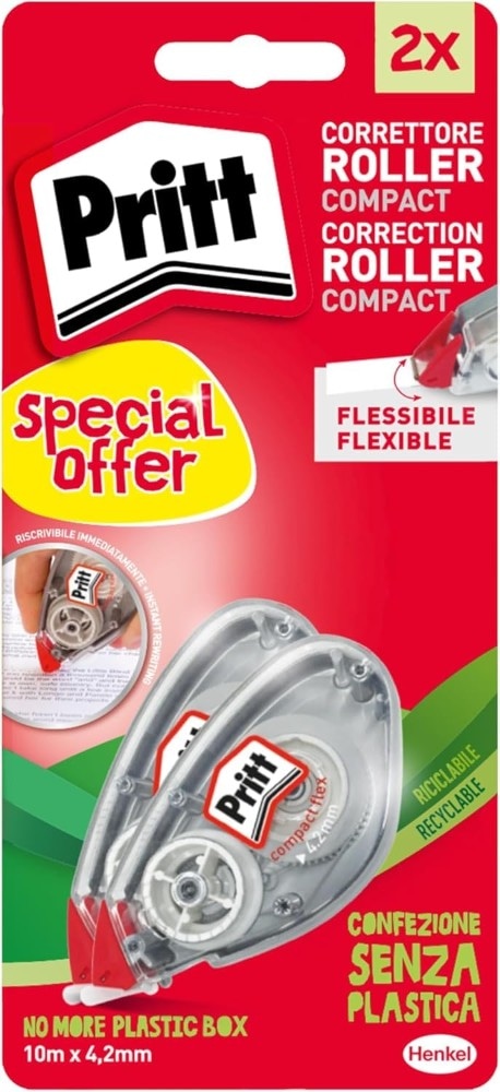 Pritt compact flex roller 4,2 mmx10 metri in offerta da Coop