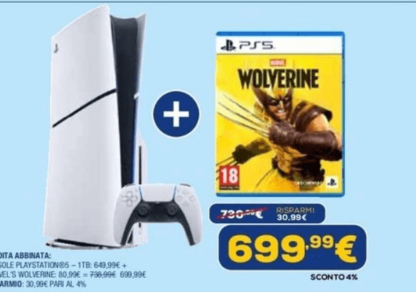 Console PlayStation 5 + Marvel's Wolverine, 1 TB SONY – Euronics