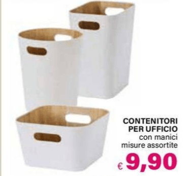 Contenitori per ufficio in offerta da Il Gigante