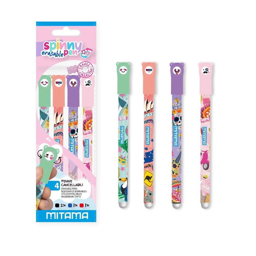 Set 4 penne Spinny Pen 4 penne Mitama in offerta da Eurospin