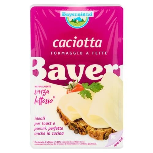 Caciotta Formaggio a Fette Bayernland g 100 - Offerta nel negozio Bennet