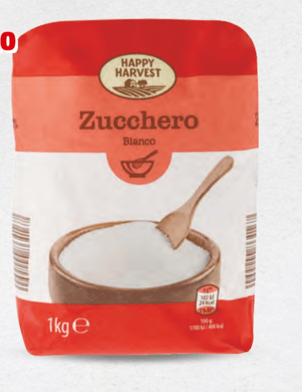 Zucchero 1 kg Happy Harvest - Offerta nel negozio ALDI