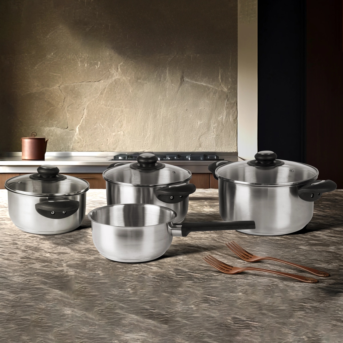 Batteria di pentole 7 PEZZI - Offerta nel negozio Happy Casa