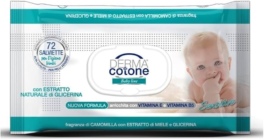 Salviette Baby Derma Cotone 3x72 pezzi - Offerta nel negozio MD