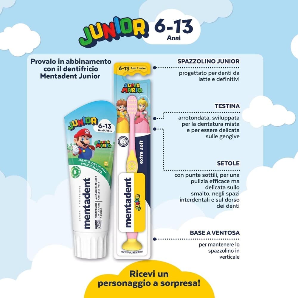 Mentadent spazzolino Kids o Junior – Lidl