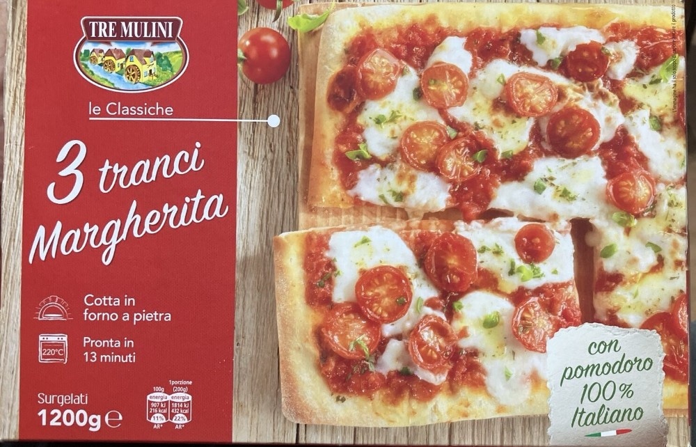 Tranci di pizza margherita 3 PZ, 1,2 kg in offerta da Eurospin