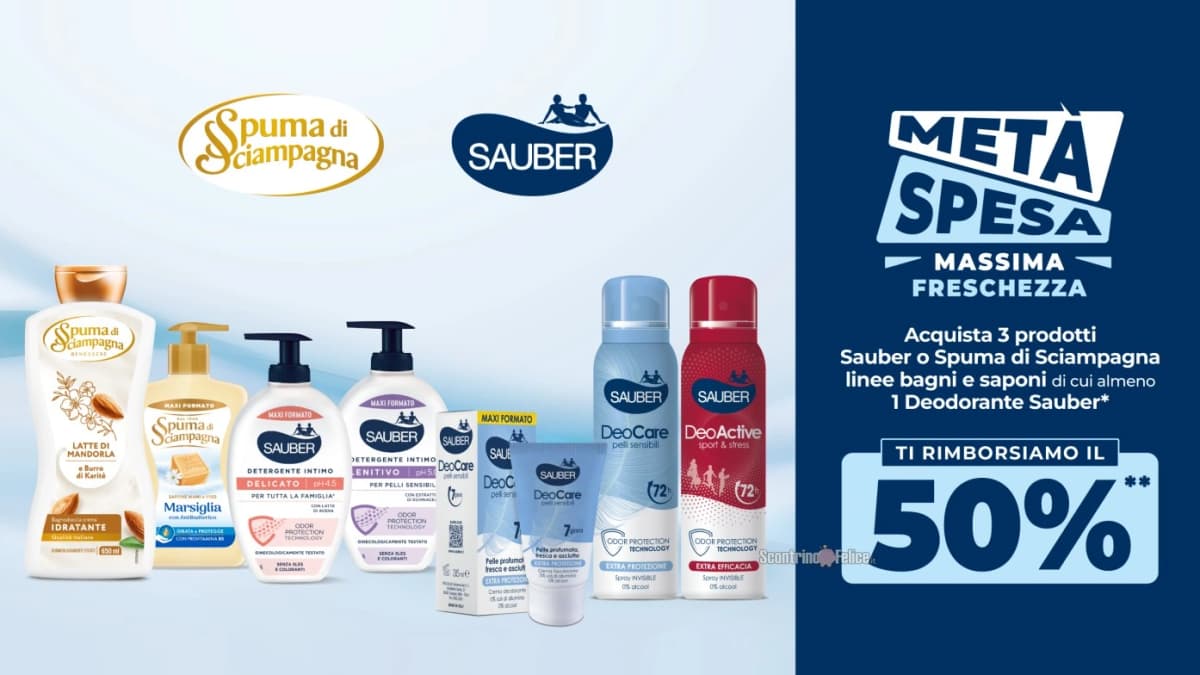 Prodotti Sauber o Spuma di Sciampagna linee bagni e saponi – Bennet