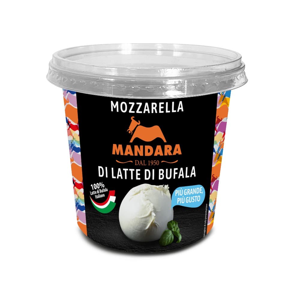 Mozzarella di latte di bufala Mandara, 350 g – Il Gigante
