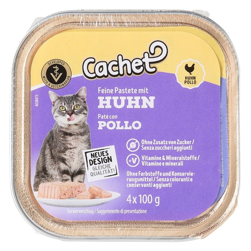 Cachet Paté per gatti 4 x 100 g in offerta da ALDI