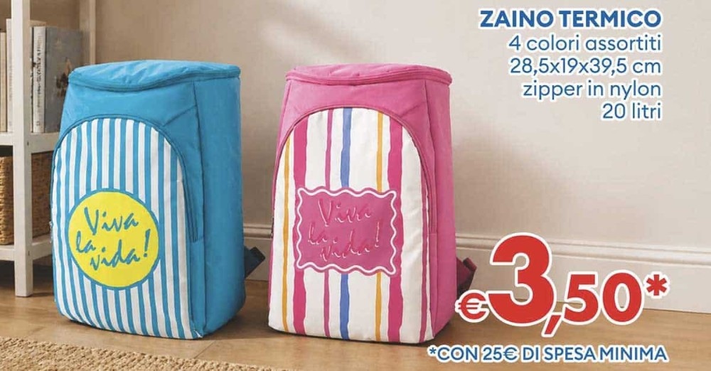Zaino Termico 20 litri - Offerta nel negozio MD