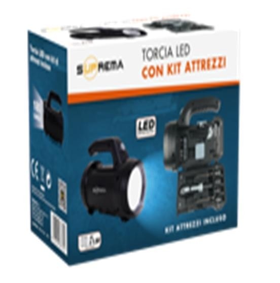 Torcia LED con kit attrezzi Suprema in offerta da Eurospin