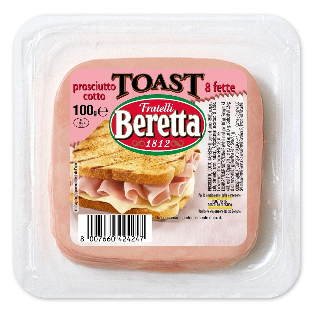 Prosciutto Cotto per Toast g 400 Beretta - Offerta nel negozio Bennet
