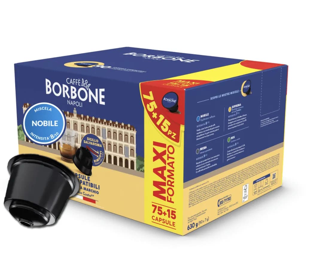 Borbone capsule caffè miscela Nobile compatibili Dolce gusto, 90 capsule / 630 g – Iper La grande i